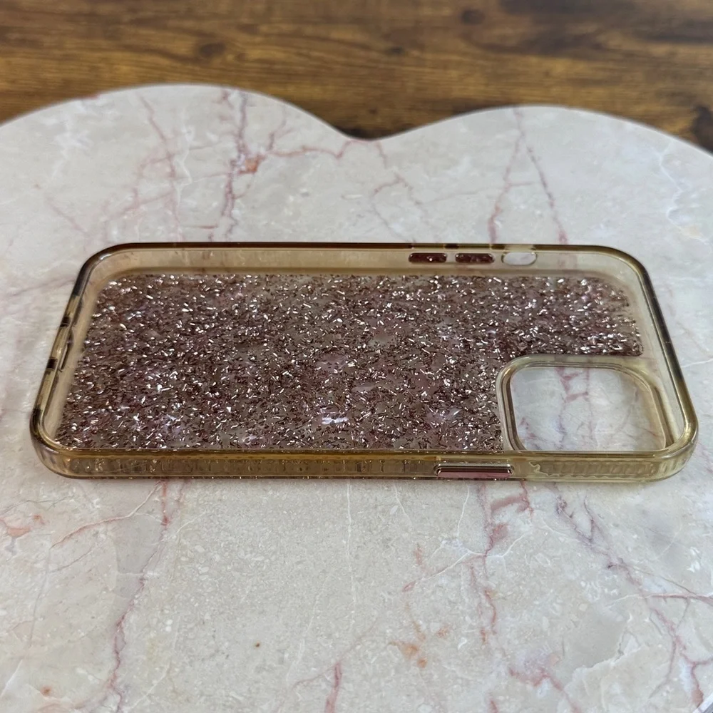 Glittery Sparkling Pink iPhone Case, 6.5” x 3.25